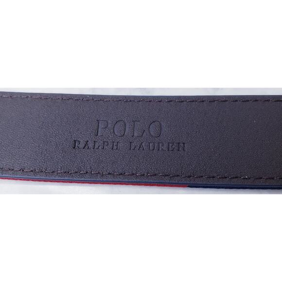 NWT POLO RALPH LAUREN Ryder Cup 6/15 Belt Red White Blue Men's 34 Retail $195 - Picture 6 of 14